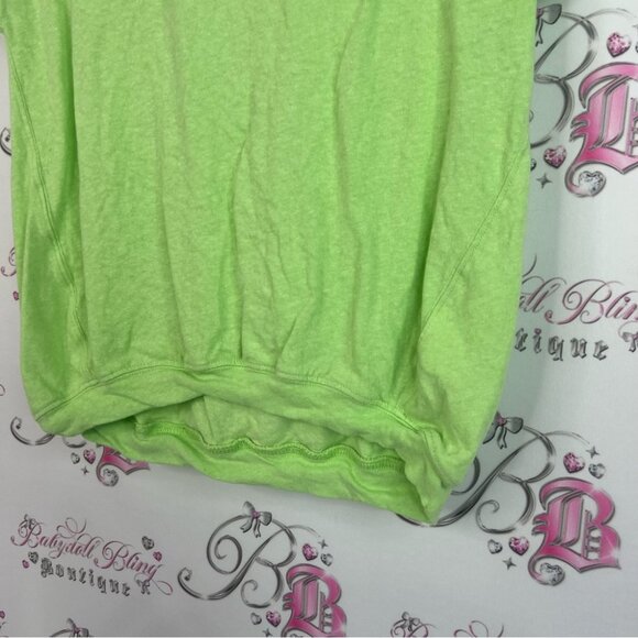 Esprit tshirt tee neon Lime Green Short Sleeve Tee comfy flowy - Picture 3 of 7